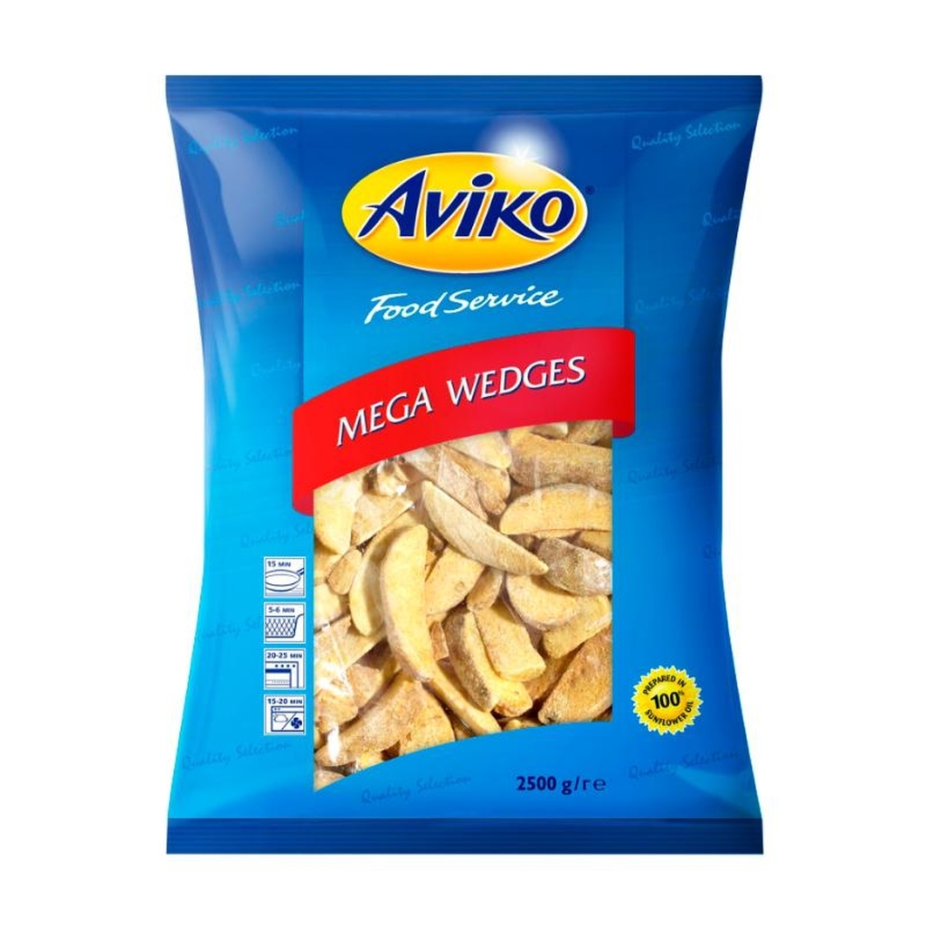 Aviko Mega wedges 2500g Aviko Mega wedges 2500g