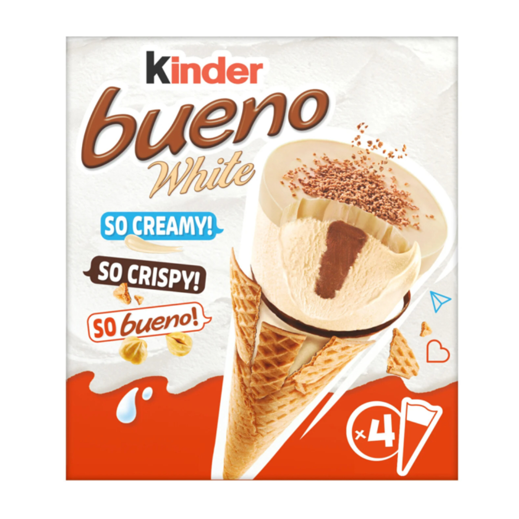 Kinder Bueno Ice Cream cono white 1 x 4 248g Kinder Bueno Ice Cream cono white 1 x 4 248g