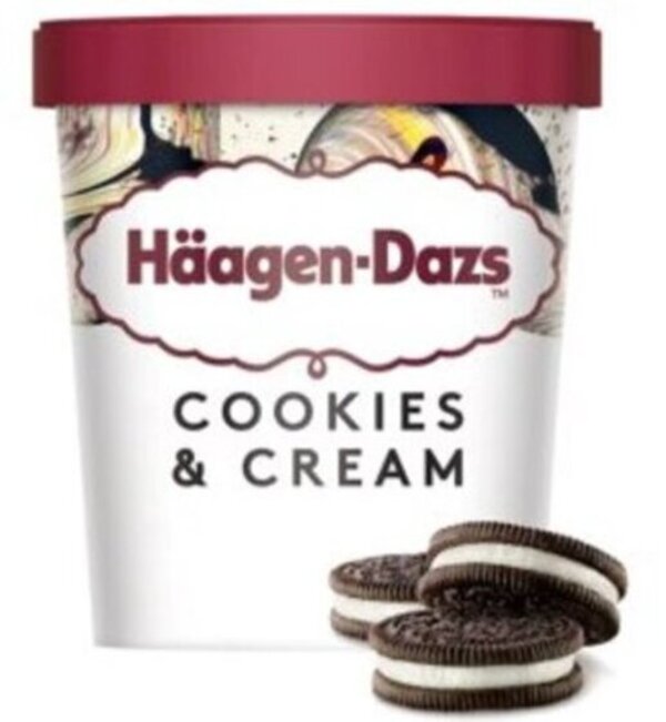 Haagen-Dazs Cookies & Cream 460ml Haagen-Dazs Cookies & Cream 460ml