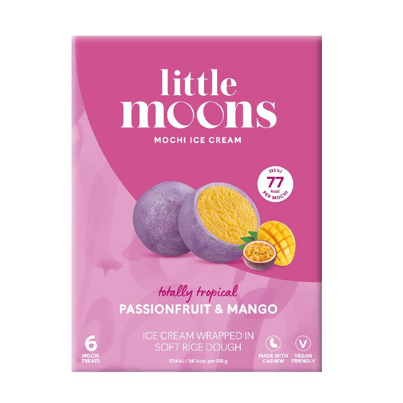 Little Moons 6 Μochi παγωτό φρούτο του πάθους και μάνγκο x 6 192g Little Moons 6 Μochi παγωτό φρούτο του πάθους και μάνγκο x 6 192g