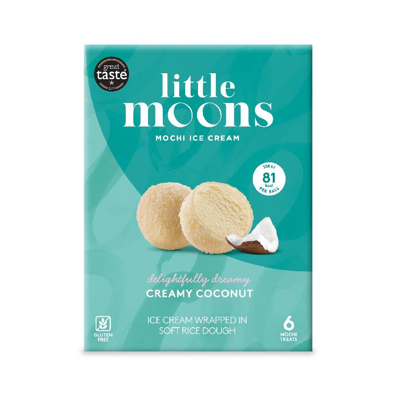 Little Moons 6 Creamy Coconut Mochi x6 192g Little Moons 6 Creamy Coconut Mochi x6 192g