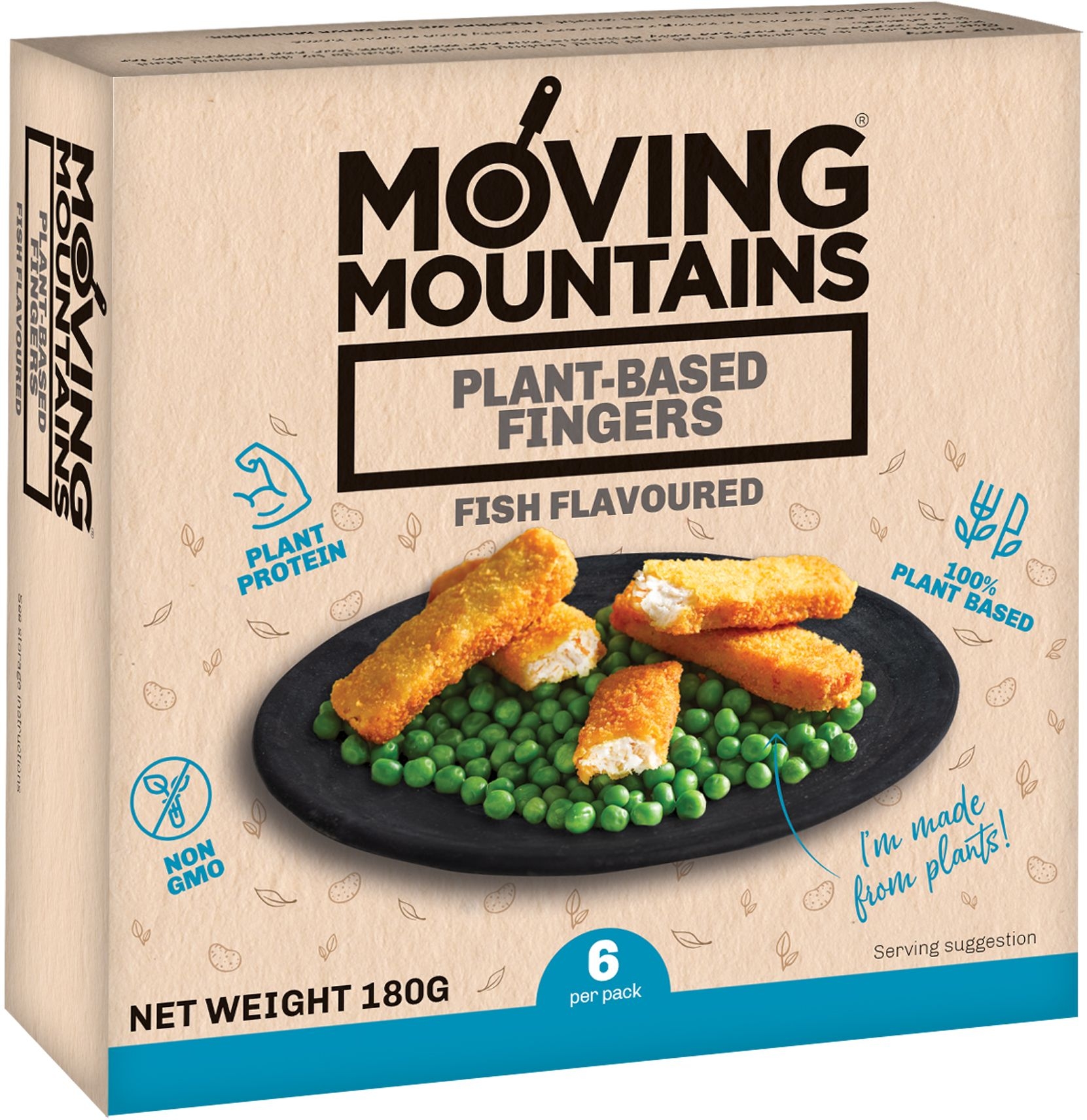 Moving Mountains Vegan fish fingers 6 x 30g Moving Mountains Vegan fish fingers 6 x 30g