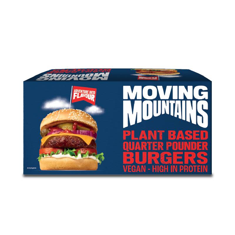 Moving Mountains Vegan burgers 8 x 113.5g Moving Mountains Vegan burgers 8 x 113.5g