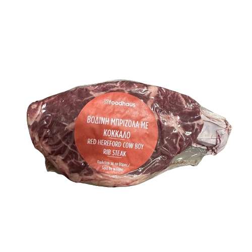 Irish Red Hereford Cowboy Ribeye Steak 950g Irish Red Hereford Cowboy Ribeye Steak 950g