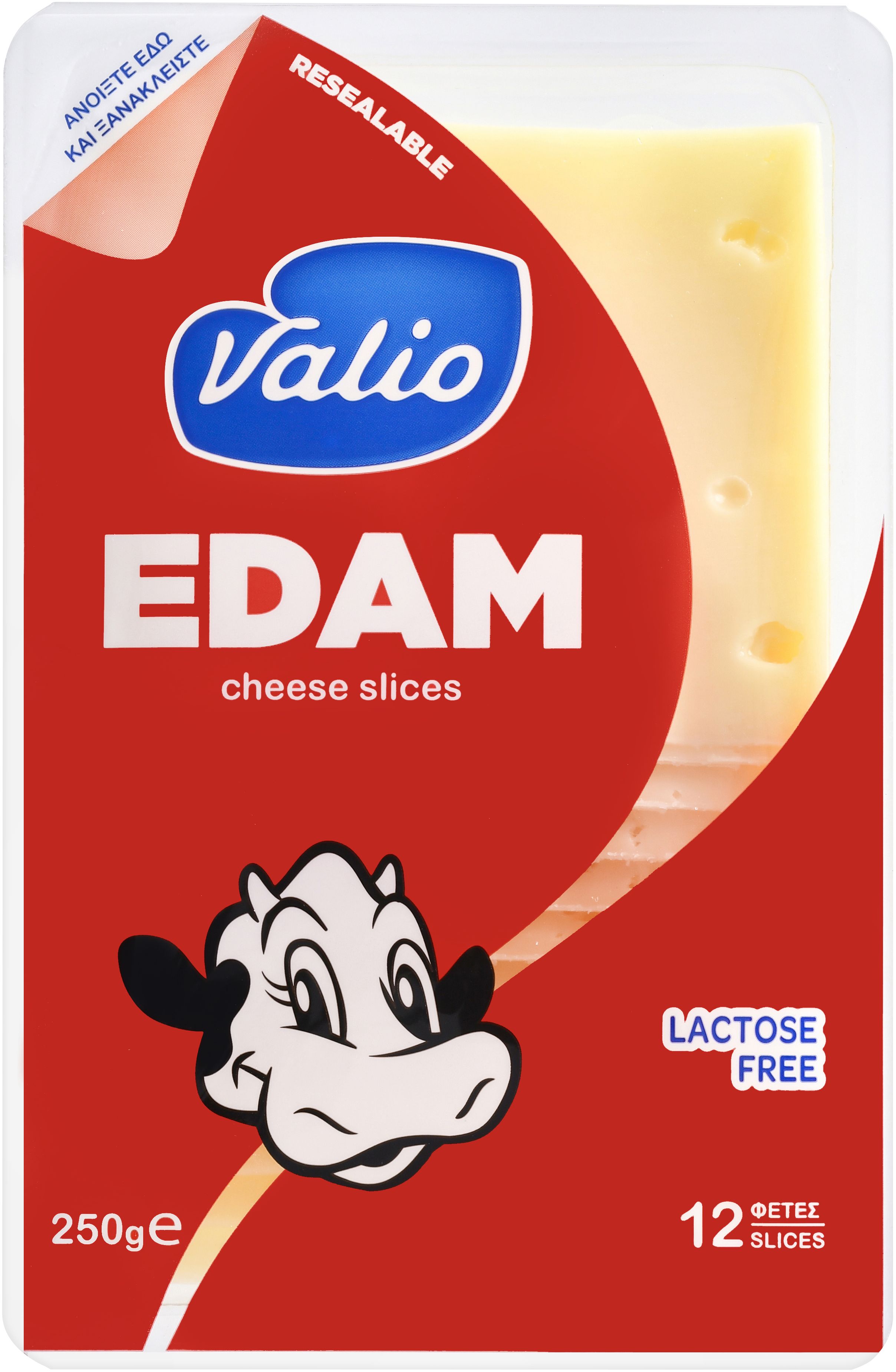 Valio Edam 24% sliced 250g Valio Edam 24% sliced 250g
