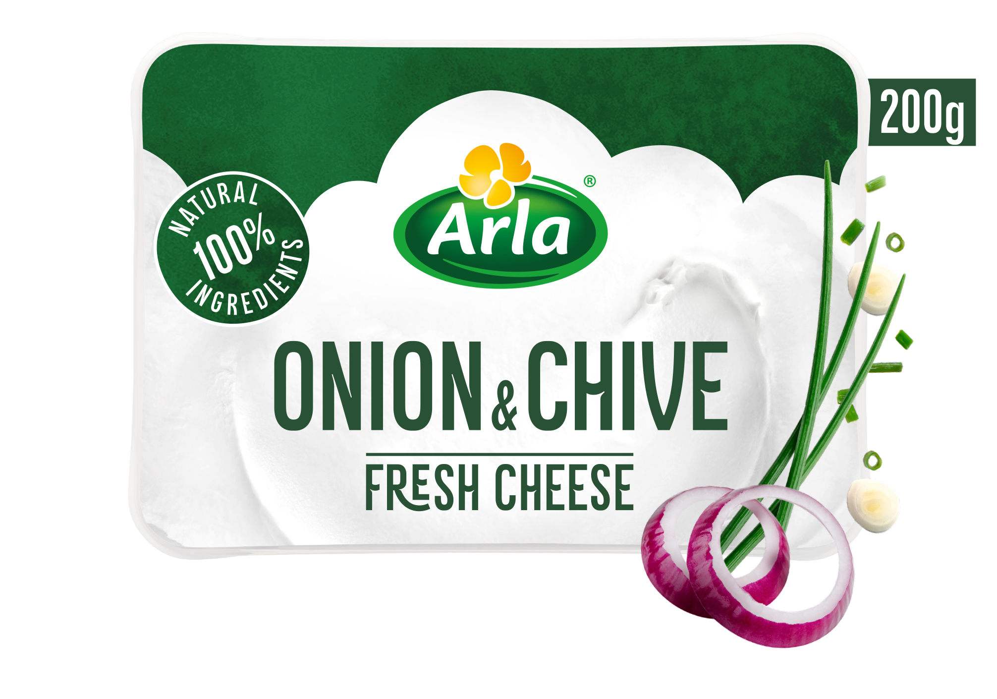 Arla Cream cheese onion & chives 200g Arla Cream cheese onion & chives 200g