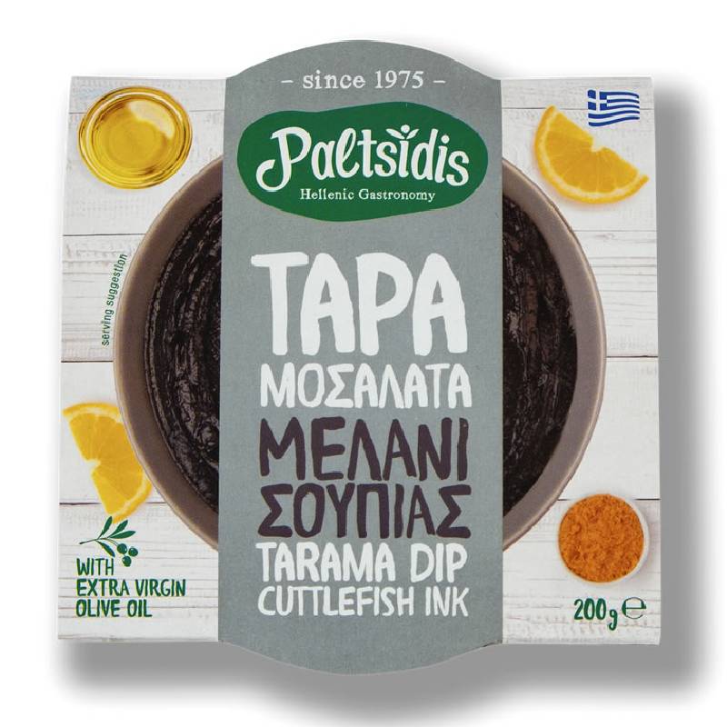 Tarama Dip with cuttlefish ink Paltsides200g Tarama Dip with cuttlefish ink Paltsides200g