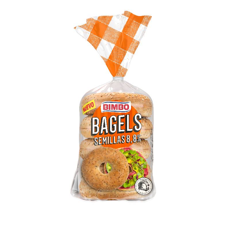 Bimbo Wholegrain Bagels 300g Bimbo Wholegrain Bagels 300g