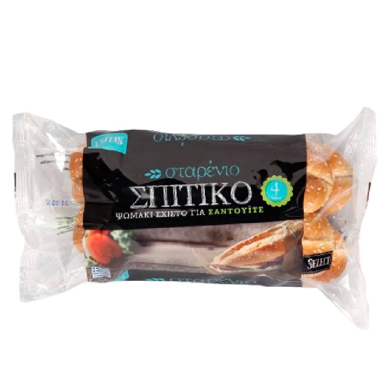 4 Hot Dog Sesame Rolls 300g 4 Hot Dog Sesame Rolls 300g