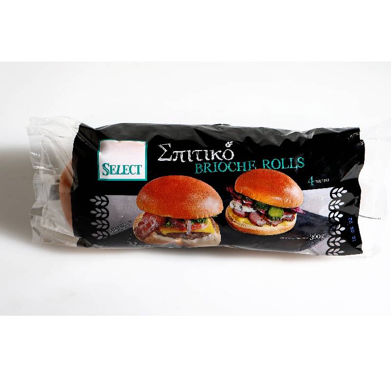 4 Brioche Large Buns 360g 4 Brioche Large Buns 360g