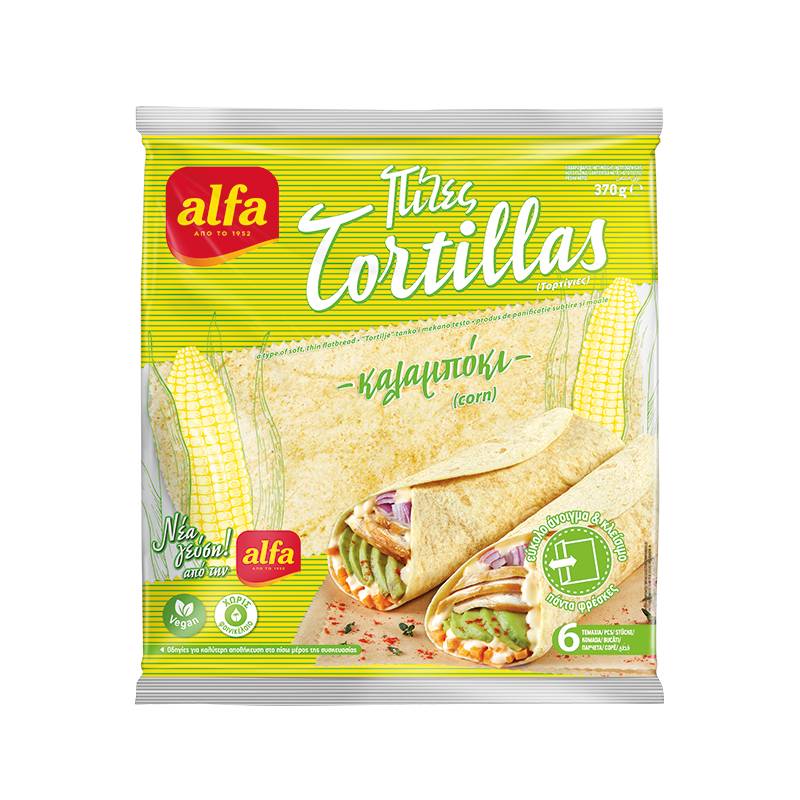 Alfa Tortilla Corn 6 x25cm 370g Alfa Tortilla Corn 6 x25cm 370g
