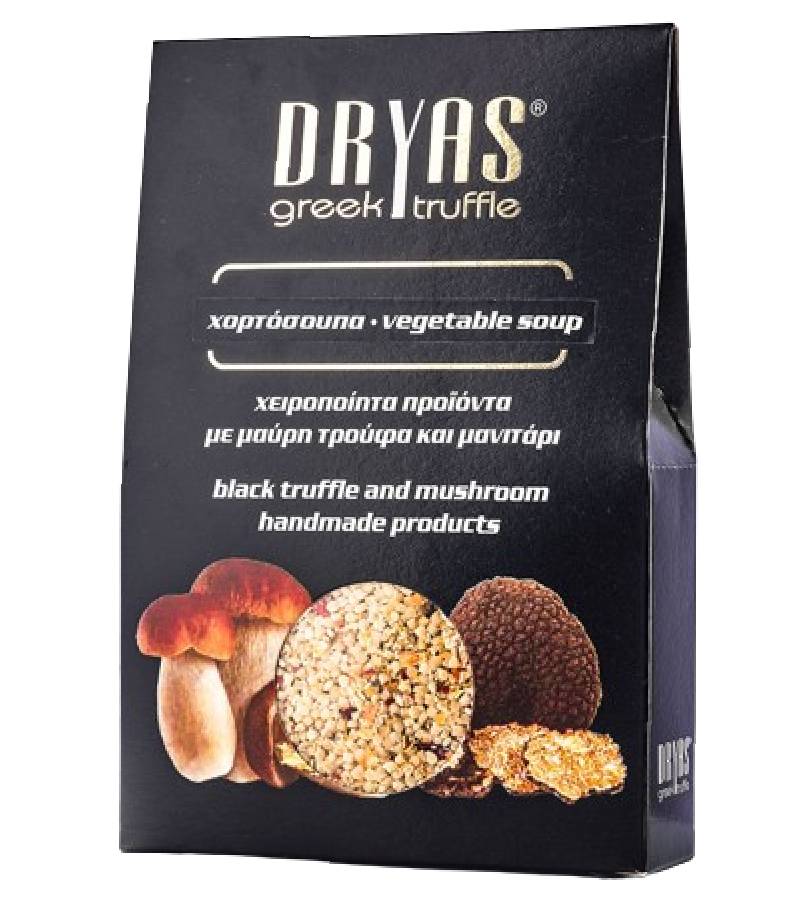 Dryas Vegetable Soup with Black Truffle and Mushroom 250g Dryas Vegetable Soup with Black Truffle and Mushroom 250g
