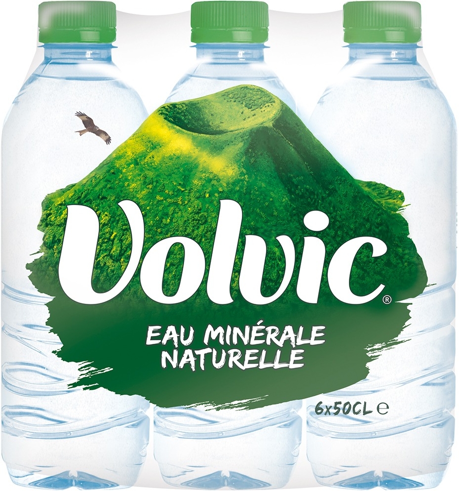 Volvic μεταλλικό νερό 6 Χ 500ml Volvic μεταλλικό νερό 6 Χ 500ml