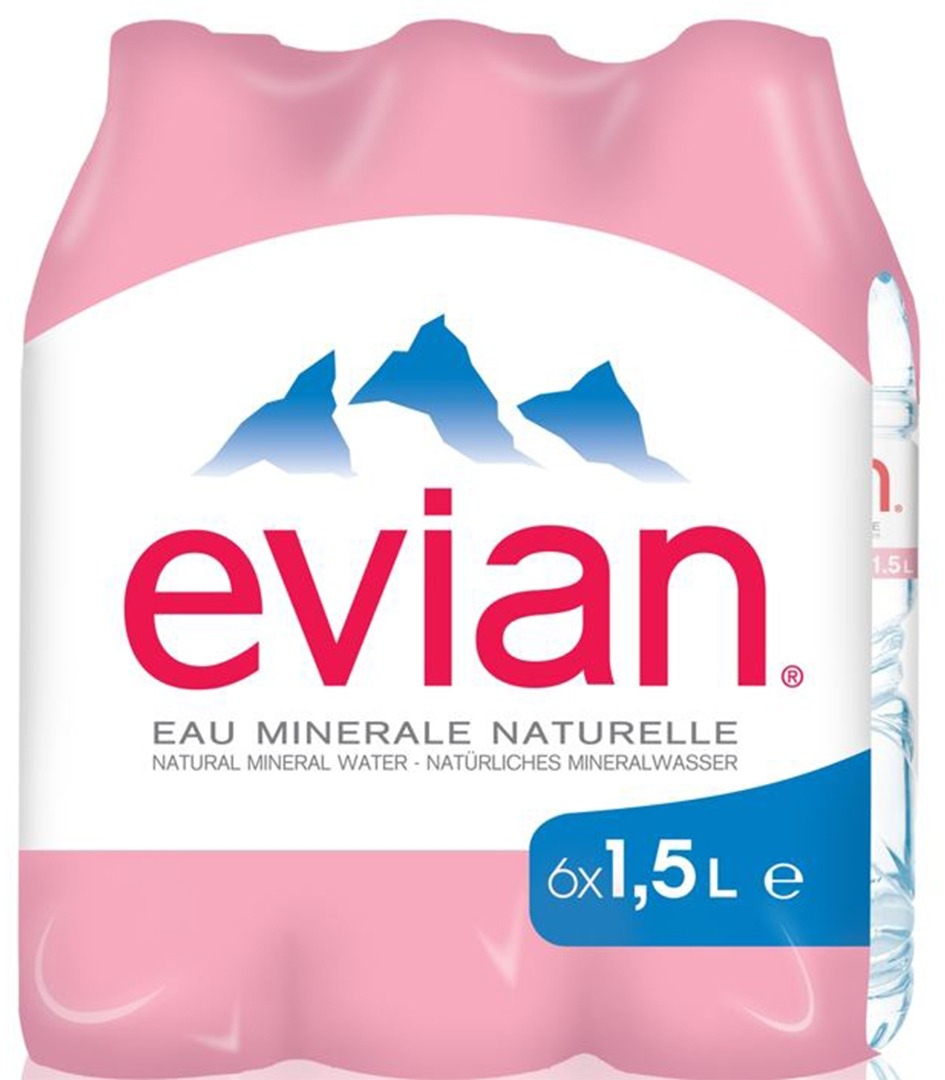 Evian Mineral Water 6 X 1.5L Pet Evian Mineral Water 6 X 1.5L Pet