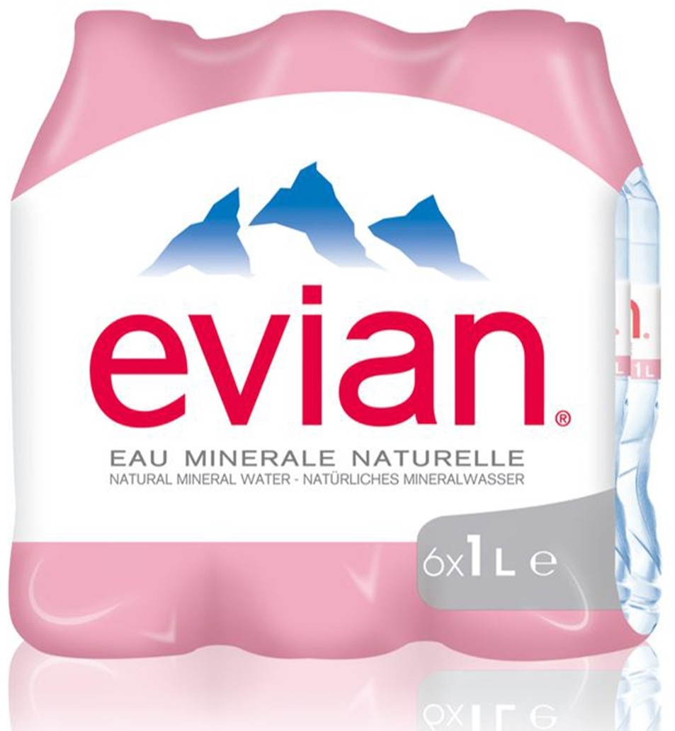 Evian Mineral Water 6 X 1L Evian Mineral Water 6 X 1L