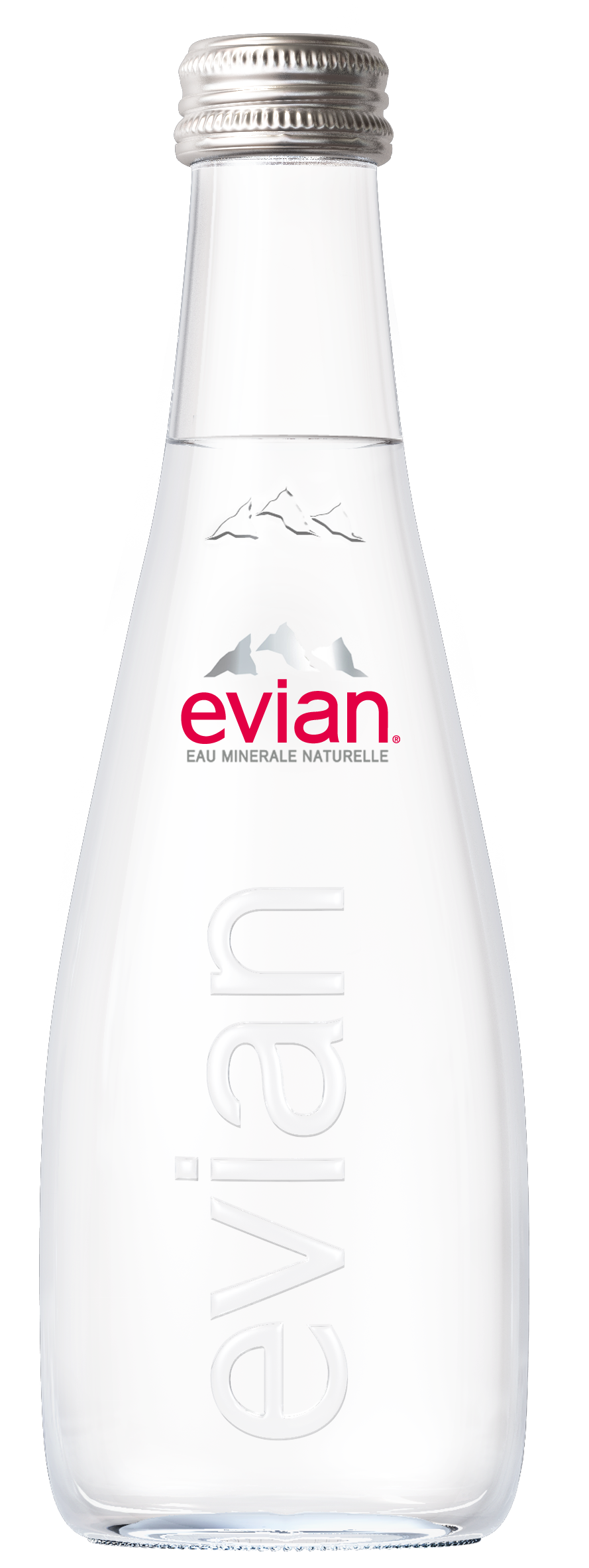 Evian mineral sparkling water 330ml glass bottle Evian mineral sparkling water 330ml glass bottle