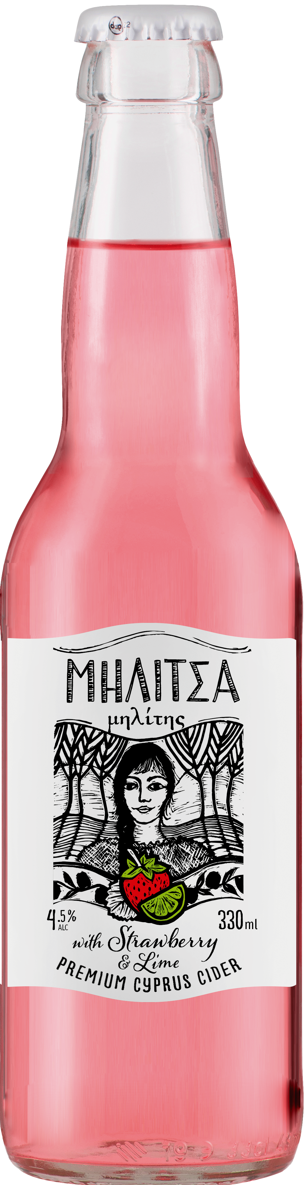 Militsa Strawberry & Lime cider 33cl Militsa Strawberry & Lime cider 33cl