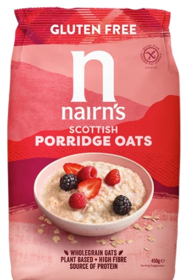 Nairn's νιφάδες βρώμης χωρίς γλουτένη 450g Nairn's νιφάδες βρώμης χωρίς γλουτένη 450g