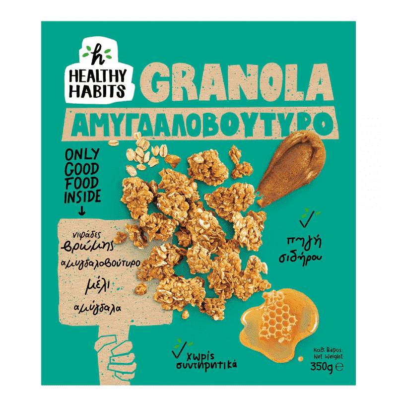 Healthy Habits Almond Butter Granola 350g Healthy Habits Almond Butter Granola 350g