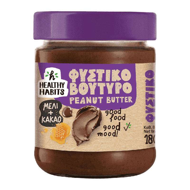Healthy Habits Peanut Butter Honey & Cocoa 180g Healthy Habits Peanut Butter Honey & Cocoa 180g