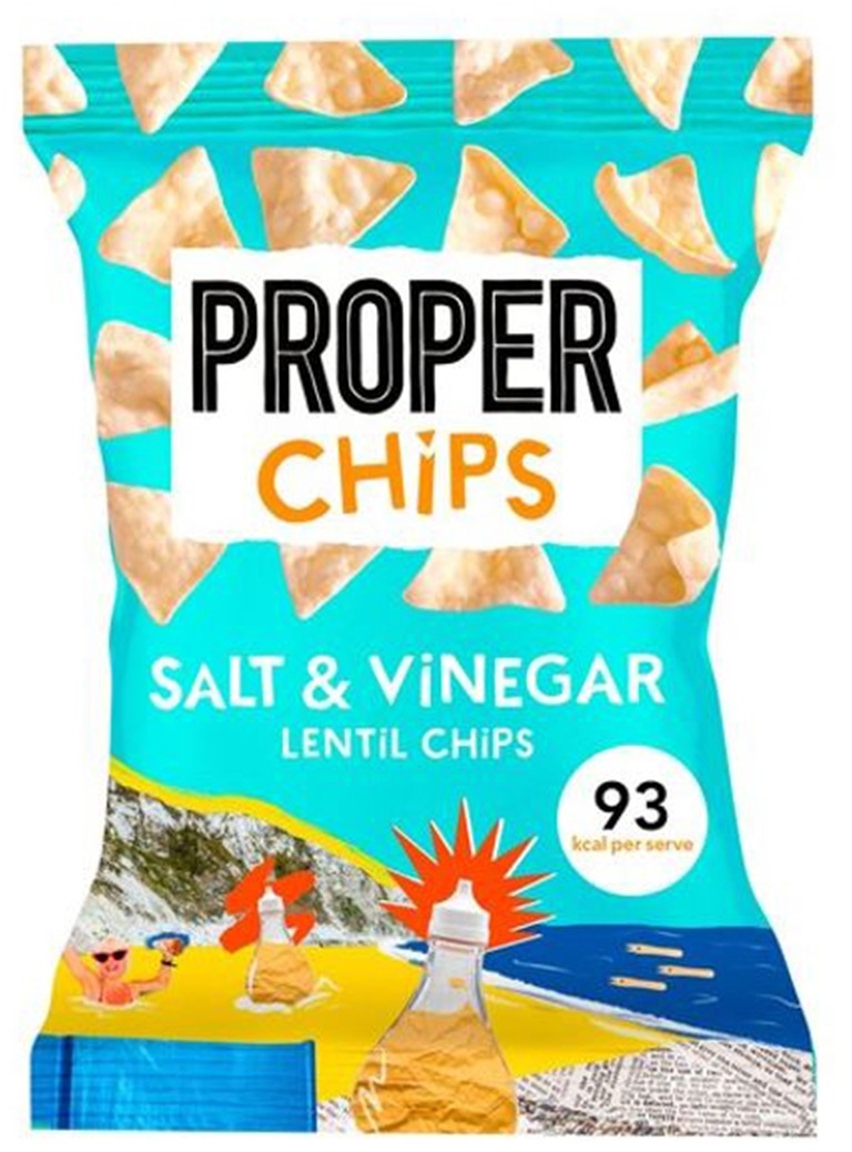 Proper Chips salt & vinegar 85g Proper Chips salt & vinegar 85g