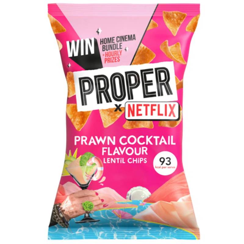 Proper Chips Prawn & Cocktail 85g Proper Chips Prawn & Cocktail 85g