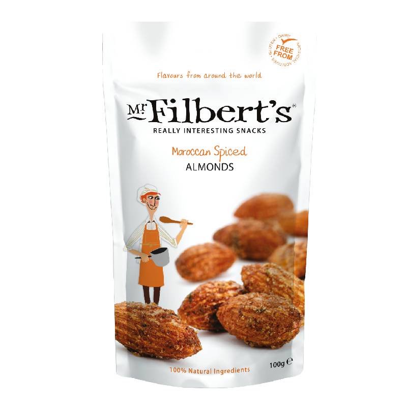 Μr Filberts Αμύγδαλα με Μαροκινά μπαχαρικά 100g Μr Filberts Αμύγδαλα με Μαροκινά μπαχαρικά 100g