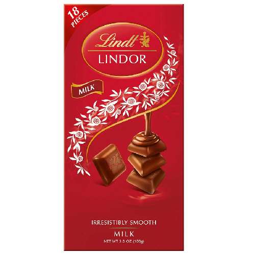 LINDT LINDOR TABLET MILK 100gr LINDT LINDOR TABLET MILK 100gr