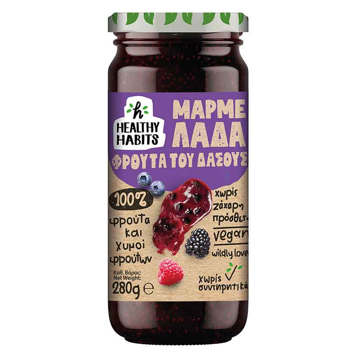 Healthy Habits Forest Fruits Jam 280g Healthy Habits Forest Fruits Jam 280g